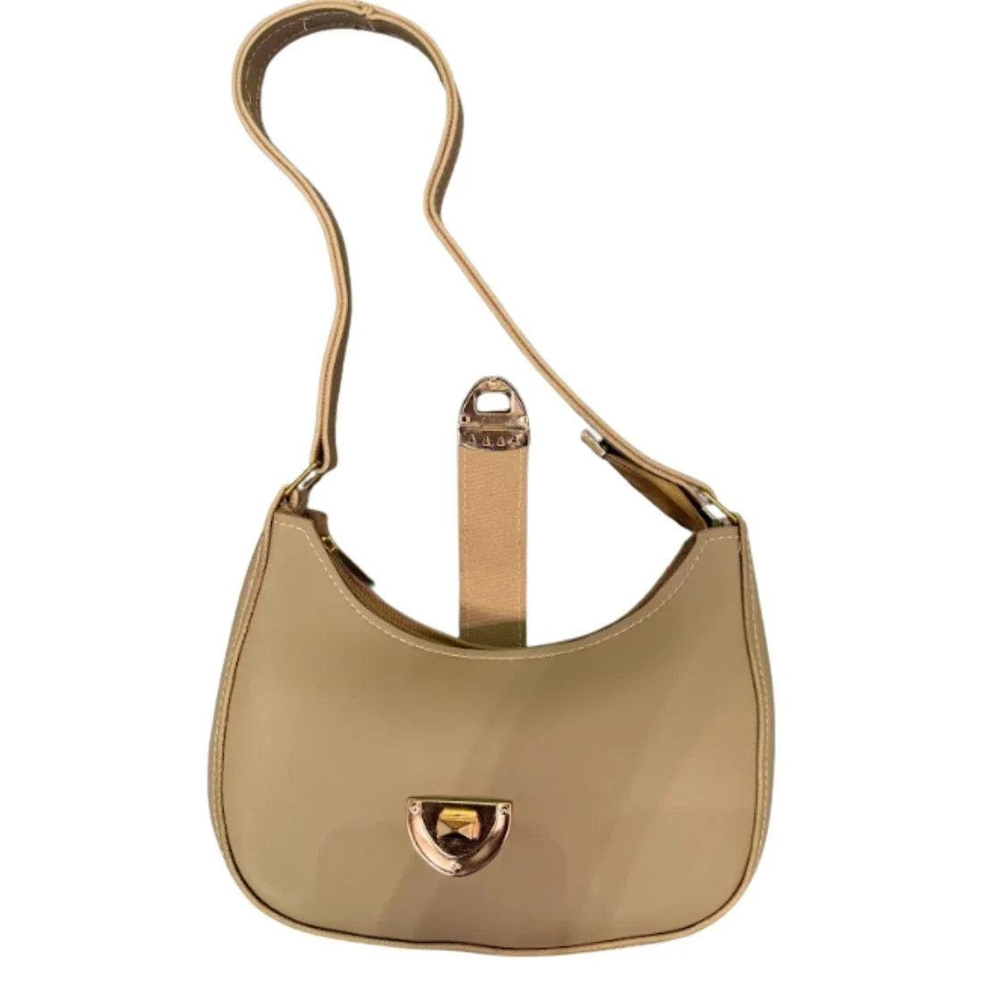 crescent leather luxury shoulder bag for women | skin color crescent leather luxury shoulder bag for women | skin color