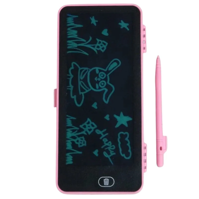 lcd drawing pen case for kids | writing tablet pencil box with screen lock & one key erase | random color lcd drawing pen case for kids | writing tablet pencil box with screen lock & one key erase | random color