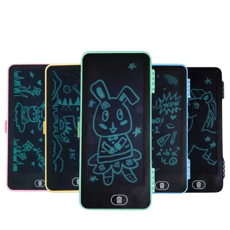 lcd drawing pen case for kids | writing tablet pencil box with screen lock & one key erase | random color lcd drawing pen case for kids | writing tablet pencil box with screen lock & one key erase | random color