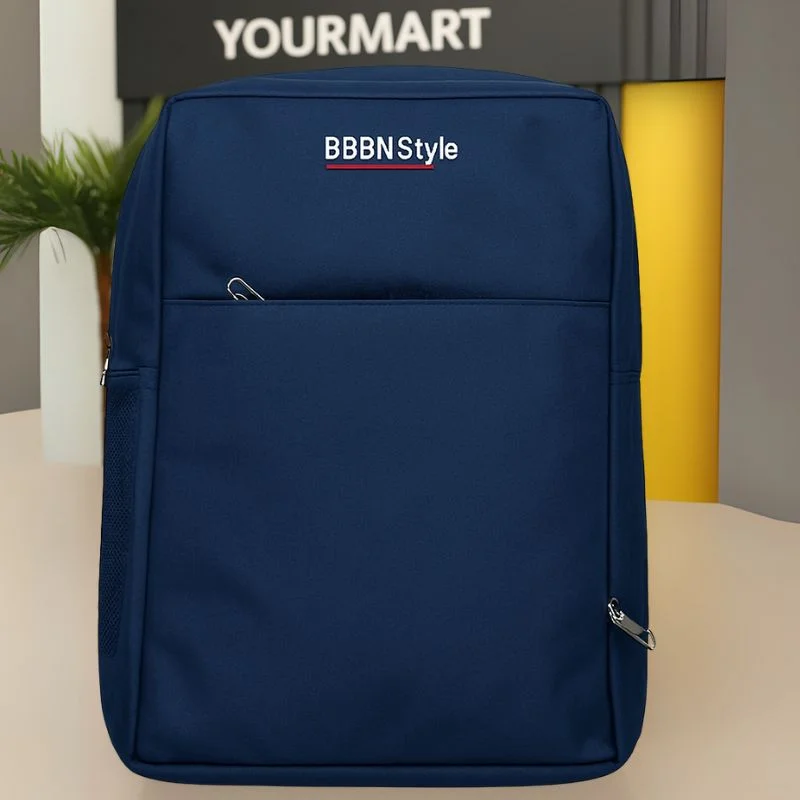 slim business laptop backpack | lightweight travel & office bag with multi pockets | navy blue slim business laptop backpack | lightweight travel & office bag with multi pockets | navy blue