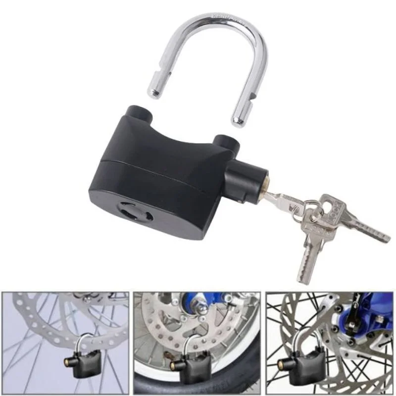 high security gembok alarm lock | waterproof siren padlock for bike, scooter & door protection high security gembok alarm lock | waterproof siren padlock for bike, scooter & door protection