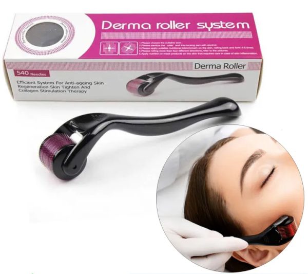 derma roller 0.5mm for hair & skin therapy | 540 titanium micro needles derma roller 0.5mm for hair & skin therapy | 540 titanium micro needles