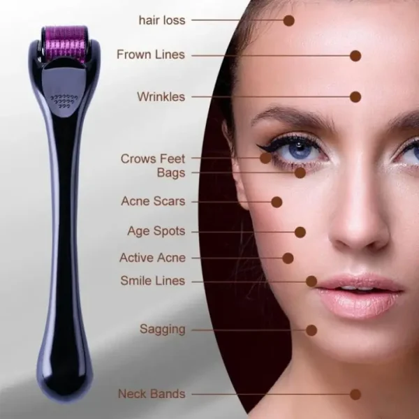derma roller 0.5mm for hair & skin therapy | 540 titanium micro needles derma roller 0.5mm for hair & skin therapy | 540 titanium micro needles