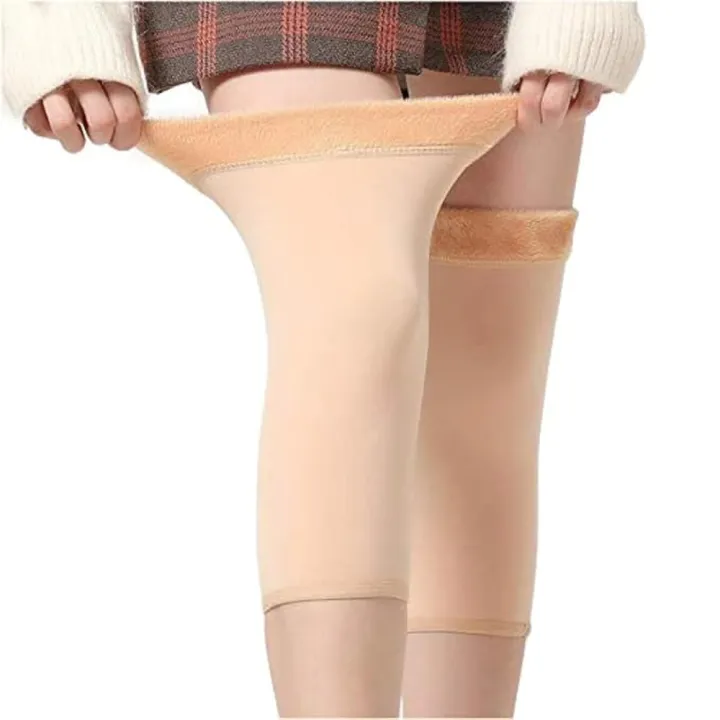 unisex wool knee warmers pair | warm elastic fit, plain design | winter wear for men & women | random colors unisex wool knee warmers pair | warm elastic fit, plain design | winter wear for men & women | random colors