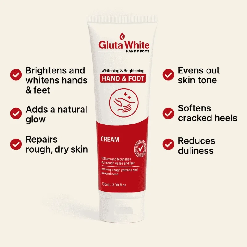 gluta white hand & foot whitening cream 100ml | best whitening, moisturizing & brightening gluta white hand & foot whitening cream 100ml | best whitening, moisturizing & brightening