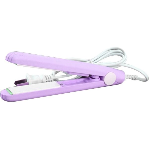 mini portable ceramic hair straightener & curler | frizz free smooth hair | random color mini portable ceramic hair straightener & curler | frizz free smooth hair | random color