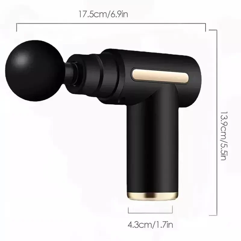 portable deep tissue massage gun | adjustable speeds | lightweight, quiet & ergonomic portable deep tissue massage gun | adjustable speeds | lightweight, quiet & ergonomic